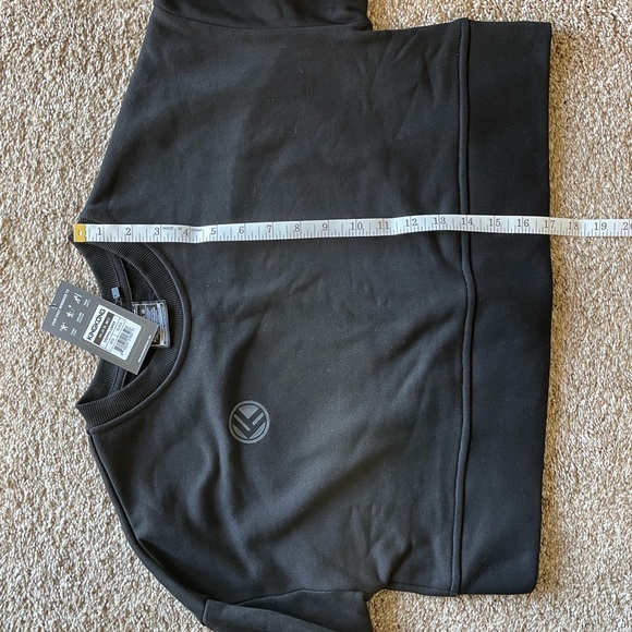 NWT King Kong Apparel Cropped Crew Sweatshirt (Black) - Picture 6 of 7